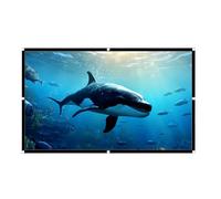 Projector Screen - 87.01 Inch Theater | Polyester Screen Display - Indoor Outdoor Magnetic Roll Up Large Portable Foldable 16 9 Viewing for Parties Meetings Classrooms Camping RV Kerke