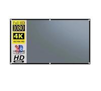 Projector Screen, Black Edge With Hole 16:9 Gray Anti-light Projection Screen Outdoor Household Office(100 inch)