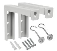 Universal Projector Screen Wall Hanger Set L Bracket max. 25kg Steel Adjustable