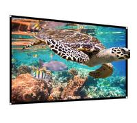 Projector Screen,HUANYINGBJB 4K 16:9 HD Rear Front Projector Screen Foldable Projection Screen Double-Sided Portable Outdoor Indoor Projector Screens Small for Movie Home Theater (60 inches)