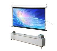 Projector Screen, Manual Pull Down Projector Screen Auto Locking HD 60 72 Inch 4:3 16:9 Wall Ceiling Mount(60 Inch 4:3)