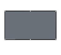 Projector Screen, Projector Screen 16:9 Grey Anti-Light Black Border With Metal Hole Reflective Screen(130 inch)