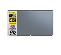 Projector Screen, Projector Screen 16:9 Metal Anti Light 84 100 120 130 Inch Gray Optical Coating Portable Reflective Canvas Projection for Home Theater(120 inch)