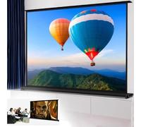 Projector Screen,Projector Screen Pull Down, Manual Pull Up Projection Screen Floor Standing Projector Screens Table Top Screen Portable 4K HD Movie Screen 20in