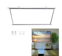 projector screen， Wall Mounted Projector Screen White Multiple Sizes 16:9 4:3 4K Full HD(White 4:3,60in)