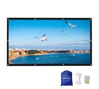 Projector Screen with Carry Bag, 4:3/16:9 HD 4K Anti-Crease Lightweight Portable Foldable Movie Screen, for Home Cinema, Backyard Party(120in/4:3)