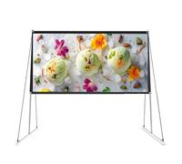 Projector Screen with Stand, Portable Projection Screen 16:9 4K HD Projection Movie Screen with Carry Bag for Indoor and Outdoor, Home Theater(84inch(16:9))