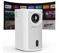 Projector Seamless Autofocus with WIFI 6 and Bluetooth 5.4, 4K 1080P Portable Projector 200'' Screen Smart Movie Auto Keystone Compatible for Laptop, PC, Smartphone