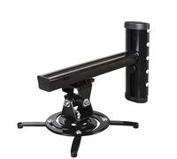 Projector Stand Aluminum Alloy 360 °Projector Wall Mount Full Motion Retractable Universal Projector Hanger Bracket Projector Mount for Wall(Black)