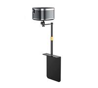 Projector Stand Bedside Sofa Projector Stand Holder 360 Rotation Metal Projector Bracket Height Adjustable Base for Plug-in Dual-Use Desktop Bedside Projector Mount for Wall(K20 Pro)