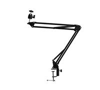 Projector Stand C-Clamping Desk Bedeside Projector Stand Metal Holder Multi-angle Adjustable Folding Universal Bedside Desktop Projection Ceiling Universal Projector Mount for Wall(B,100cm)