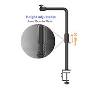 Projector Stand C-Clamping Projector Bracket Metal Adjustable Projector Stand Bed/Table Mount Holder Telescopic Projector Bracket Mounted Telescopic Fixed Shelf Projector Mount for Wall(TY-626A)