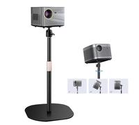 Projector Stand, Desktop Holder with Carbon Steel Base, 30-45.5CM Height Adjustable with 360° Swivel Universal Table Projector Tripod, Webcam Video Projector Compatible with X-G-I-M-I N-e-b-u-l-a (A)