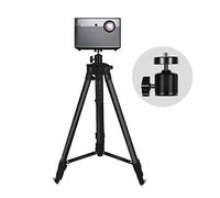 Projector Stand Floor Projector Tripod Telescopic Universal Projector Bracket with Tray Folding Desktop Projector Punch Free Aluminum Alloy Projection Stand Projector Mount for Wall(B)