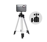 Projector Stand Floor Projector Tripod Telescopic Universal Projector Bracket with Tray Folding Desktop Projector Punch Free Aluminum Alloy Projection Stand Projector Mount for Wall(A)