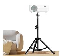 Projector Stand - Metal Bracket 55 cm | Foldable Adjustable Projector Tripod Holder | Extendable Floor Desktop Laptop Support on Bed with for Use at Home, Outdoors, On