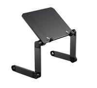Projector Stand Projector Bracket Desktop Placement Table Adjustable Telescopic Triangle Bracket Small Storage Tray No Punching Raised Base Projector Mount for Wall(Black)