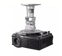 Projector Stand Projector Bracket Universal Rotating Ceiling Projector Hanger Office Aluminum Alloy Adjustable Household Ceiling Projector Projector Mount for Wall(Silver,A)
