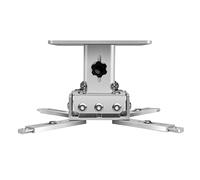 Projector Stand Projector Lifting Bracket Wall Hanging Hanger Aluminum Alloy Hanger Projector Universal Lifting Telescopic Bracket Projector Mount for Wall(Silver Short Rod(HQ130))