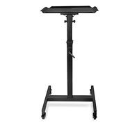 Projector Stand Projector Mount Stand Rolling Cart with Ventilated Tray Height Adjustable Projector Presentation Trolley Hold up to 66lbs BLACK Projector Mount for Wall