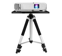 Projector Stand Projector Tripod Stand Adjustable Laptop Stand Adjustable Height 20 Inch to 55 Inch with Tray Suitable for Home Theater Aluminum Projector Mount for Wall