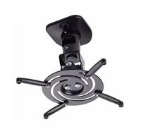 Projector Stand Projector Wall Bracket Universal Ceiling Adjustable Projector Hanger Aluminum Alloy Bracket Universal Rotating Hanger Projector Mount for Wall(Black)