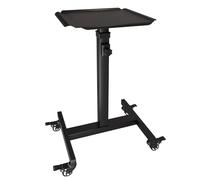 Projector Stand with Wheels, Height Adjustable 77-110cm, Sturdy Metal Tray 40x40cm, Portable and Easy to Move for Any Setup