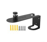 Projector Wall Mount Bracket Adjustable 1/4 Inch Screw for Mini LCD DLP Projectors - Heavy Duty Aluminum Steel Construction Home Cinema Black 20cm