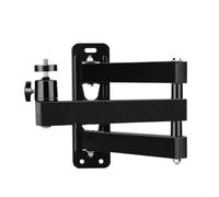 Projector Wall Mount Stand with Foldable Arm and Adjustable Features, Compatible with Cameras and LED Video Lights, Carbon Steel for Long Term Stability and Precise Positioning