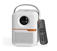 Projector with 4K Decoding WiFi Android 10.0 System Support 150in Display Same Screen Technique Movie Projector Built-in Dual Speaker with Remote Control Support TV Box Computer Flash Disk for Home