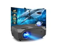 Projector with WiFi and Bluetooth, Native 1080P Outdoor Portable Movie Projector, 50%-100% Zoom, 400" Display, 4K Projector Compatible with HDMI/USB/PC/TV/PS5/DVD/Android/iOS