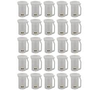 Projectpak White C7 Replacement Sockets for Christmas Lights, Outdoor Light Socket for SPT-1 Wire Strings | 25 Pack (White)