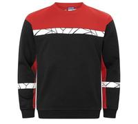Projob Mens Progression Hi-Vis Sweatshirt (M) (Black/Red)