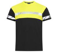 Projob Mens Progression High-Vis T-Shirt (L) (Black/Yellow)