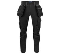 Projob Mens Stretch Cargo Trousers (36R) (Black)