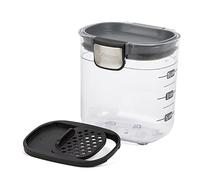 ProKeeper+ by Progressive International Clear Plastic Airtight Food Baker's Kitchen Storage Organization Container Canister Set with Magnetic Accessories (Mini 1.5-Cup)