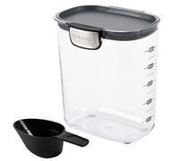 ProKeeper+ by Progressive International Clear Plastic Airtight Food Baker's Kitchen Storage Organization Container Canister Set with Magnetic Accessories (Grain 2.5-Quart)