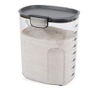 ProKeeper+ by Progressive International Clear Plastic Airtight Food Baker's Kitchen Storage Organization Container Canister Set with Magnetic Accessories (Flour 4-Quart)