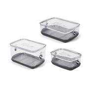 ProKeeper+ by Progressive Stackable Produce ProKeeper Storage Container with Stay-Fresh Vent System (PKS-3PC-Produce+)