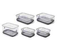 ProKeeper+ by Progressive Stackable Produce ProKeeper Storage Container with Stay-Fresh Vent System (PKS-5PC-Produce+)