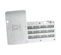 Prokey ColdSteel Crypto Seed Phrase Storage Steel for up to 24 Words, Bitcoin and Other Cryptocurrency Wallet - Compatible with Ledger, Trezor and Metamask, Easy and Secure, silver, Compact