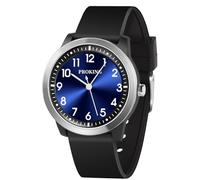 PROKING Kids Watch for Girls Boys Children Teens Analog for Kid 8-18 Years Old Learning Time and Easy to Read 50M Waterproof with Soft Band, Great Gift for Kids