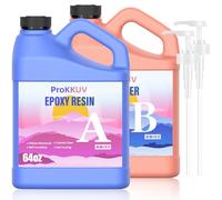 ProKKUV Epoxy Resin Kit,1Gallon Epoxy Resin,Crystal Clear Resin Epoxy