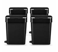 ProKleen 22L Black Sanitary Waste Bin with Foot Pedal | Size: 4 Pack ProKleen Black 4 Pack