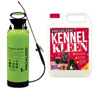 ProKleen 8L Pump Pressure Sprayer & Kennel Disinfectant 5 Fragrances Available in Red ProKleen Red
