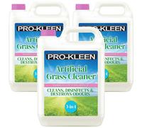 Pro-Kleen Artificial Grass Cleaner and Disinfectant - 3 x 5L Super Concentrate: Makes 45 Litres - Perfect for Homes with Dogs. Cleans & Deodorises - Bubblegum Fragrance