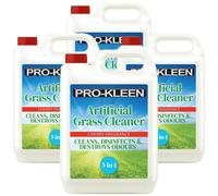 Pro-Kleen Artificial Grass Cleaner and Disinfectant - 4 x 5L Super Concentrate: Makes 60 Litres - Perfect for Homes with Dogs. Cleans & Deodorises - Cherry Fragrance