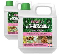Pro-Kleen ProBio Artificial Grass Cleaner Probiotic Based Deodoriser Odour Eliminator 2 x 1L Non-Toxic Cruelty-free Child Pet Friendly - Floral Fragrance - Naturally derived Probiotic Cleaning