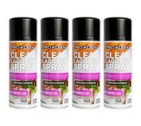 ProKleen Clear Lacquer Spray Protects & Seals Multi Surface Use Gloss 4 x 400ml ProKleen Clear