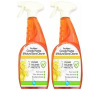 ProKleen Granite, Marble & Natural Stone Worktop Cleaner Spray 2 x 750ml in Orange ProKleen Orange